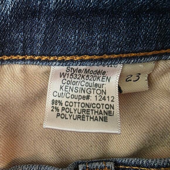 Rag & Bone mid rise skinny denim jeans with raw hem - kensington wash - 23 - Picture 8 of 8